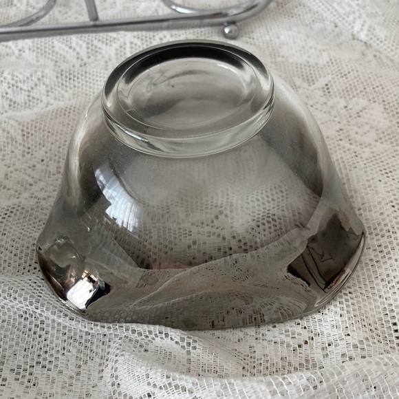 Queens Lustreware Silver Mercury Smoky Grey Fade Bowls in Caddy - Picture 5 of 7